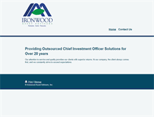Tablet Screenshot of ironwoodassetadvisors.com